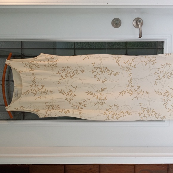 Your 6th Sense Classic Style Excel.Cond Cream Midi Side-slit Zipper Lining Dress - Picture 1 of 8